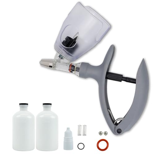 HASTHIP® 5ml Livestock Syringe with 100ml Dispenser Bottles Cattle Syringe Adjustable Dose Vaccines Injector Push-in Veterinary Syringe Automatic Repeating Injection Syringe for Sheep, Pig HASTHIP® 5ml Livestock Syringe with 100ml Dispenser Bottles Cattle Syringe Adjustable Dose Vaccines Injector Push-in Veterinary Syringe Automatic Repeating Injection Syringe for Sheep, Pig
